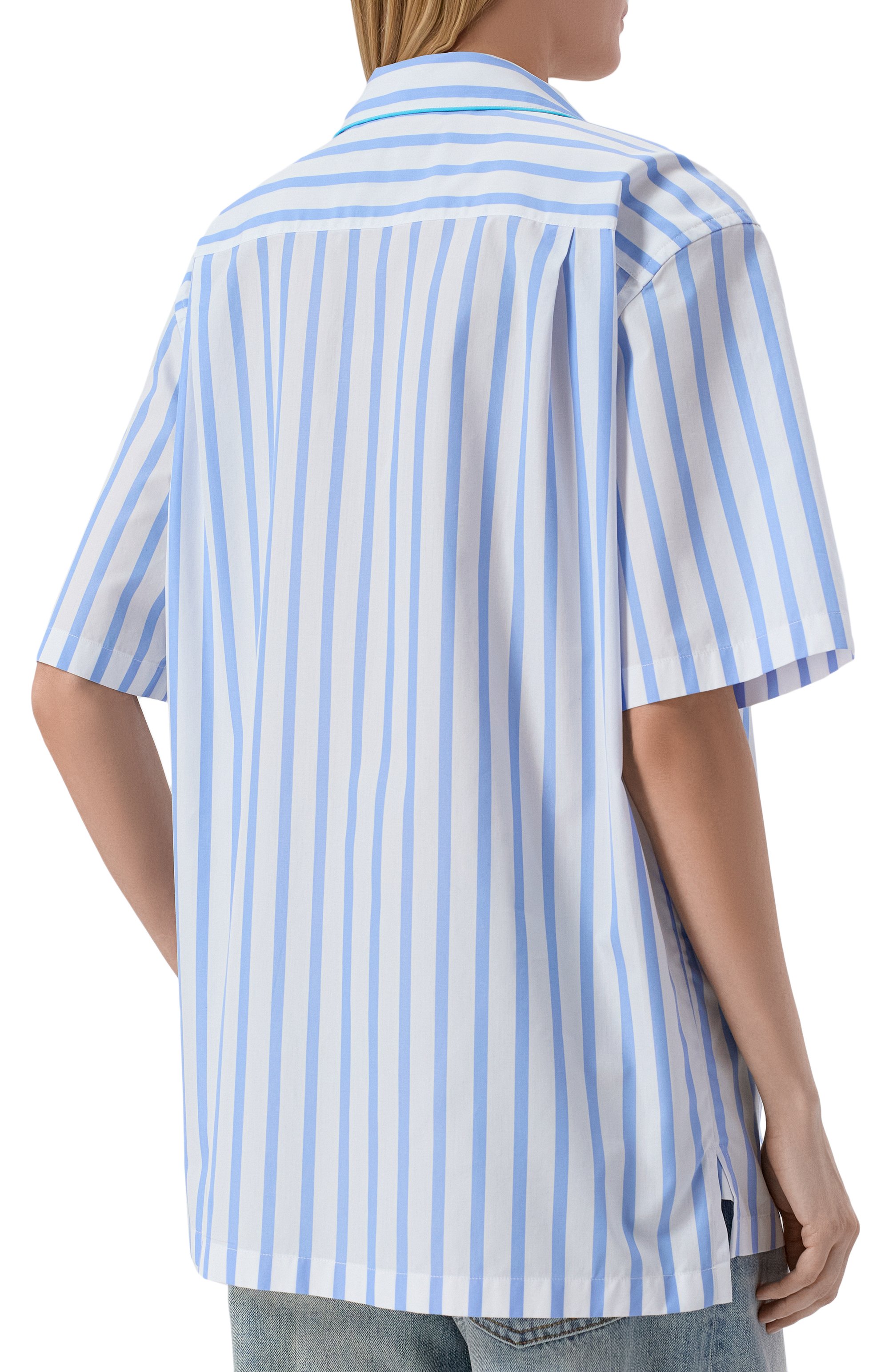 Рубашка из хлопка и шелка DOLCE & GABBANA, арт. F5U31T/FR52W, фото 4