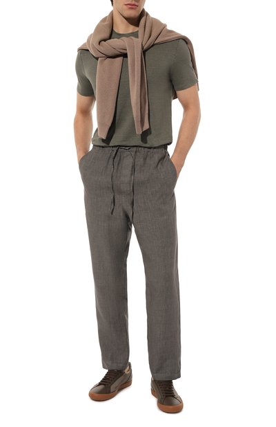 Льняные брюки 120% LINO, арт. Y0M29CK/0000253/S00, фото 2