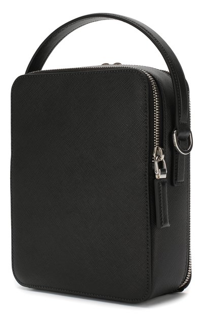 Кожаная сумка-планшет PRADA черного цвета по цене 170000 руб., арт. 2VH066-9Z2-F0002, фото 3 Кожаная сумка-планшет PRADA, арт. 2VH066-9Z2-F0002, фото 3