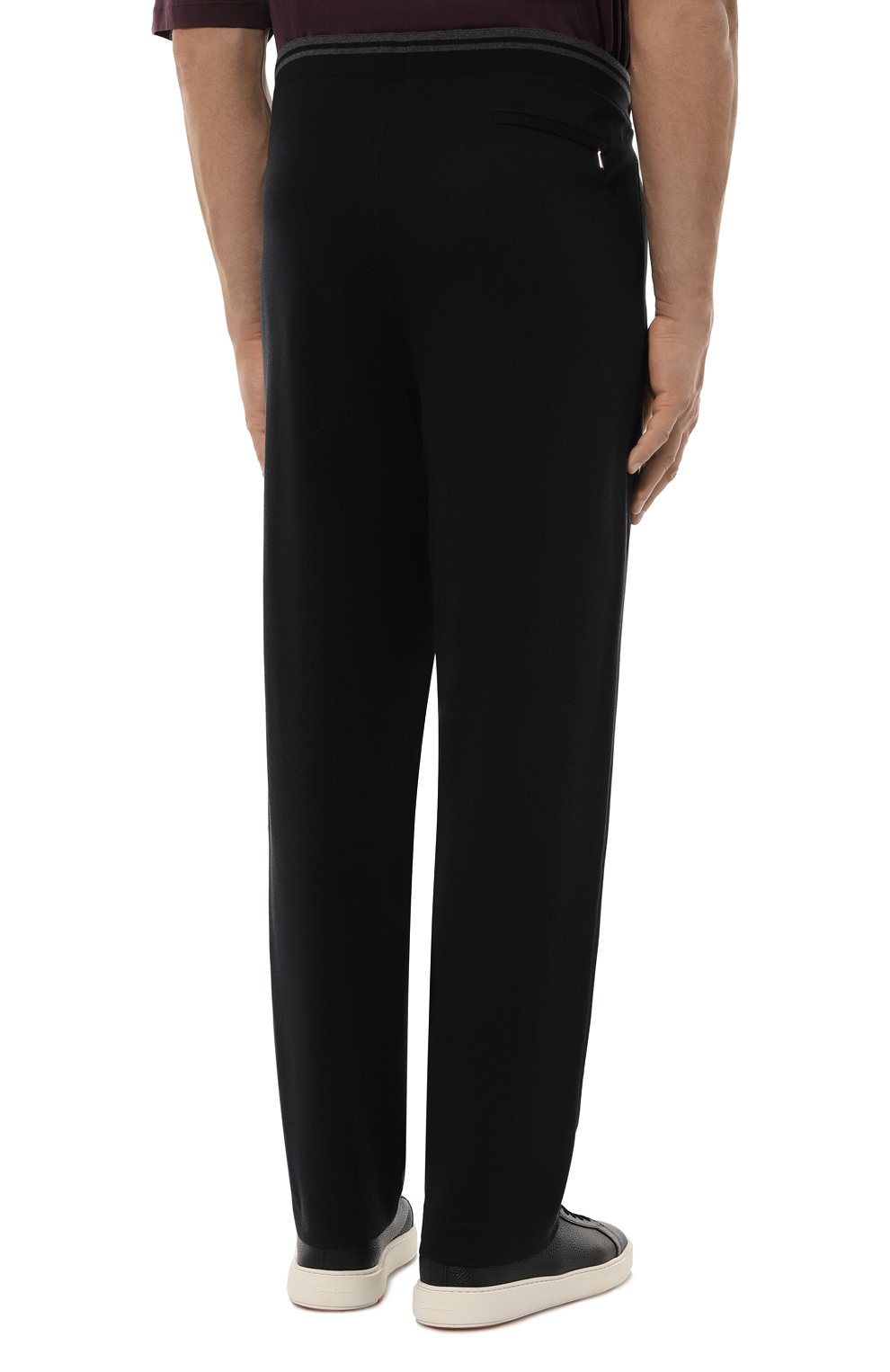 Брюки из хлопка и шелка ZILLI темно-синего цвета по цене 140500 руб., арт. JSP011M0112VZDT00/62, фото 4 Брюки из хлопка и шелка ZILLI, арт. JSP011M0112VZDT00/62, фото 4