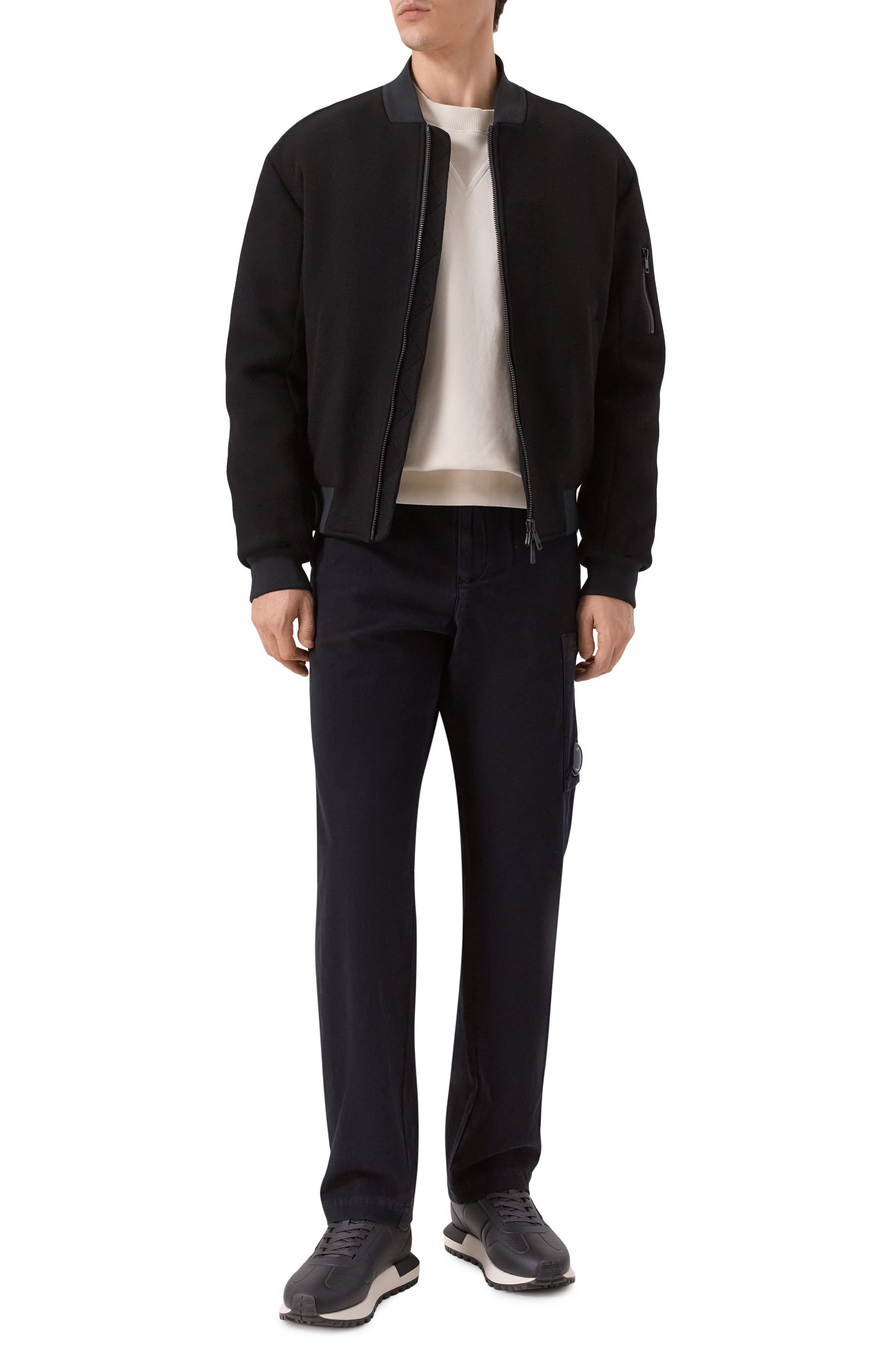 Кожаные кроссовки EMPORIO ARMANI, арт. EM003740/AF19726, фото 2