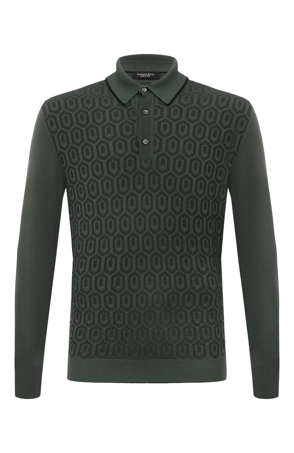 Поло из шерсти и шелка STEFANO RICCI, арт. KE06004AP1/E23405/ALG, фото 1