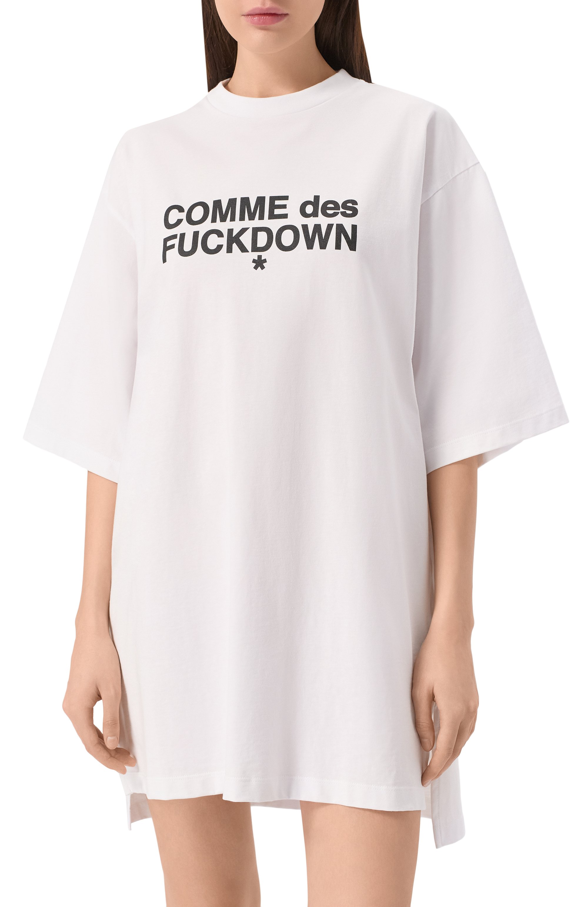 Хлопковое платье COMME DES FUCKDOWN, арт. CFABW01208, фото 3