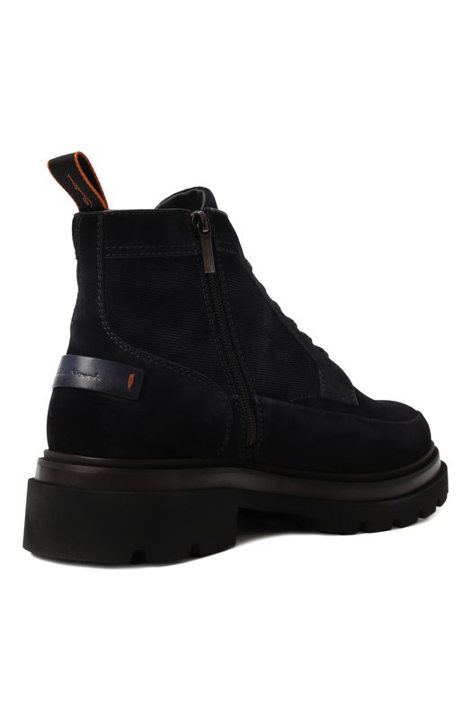 Замшевые ботинки Milano Santoni MGMG17927JK4AEEX Синий  MGMG17927JK4AEEX Фото 5