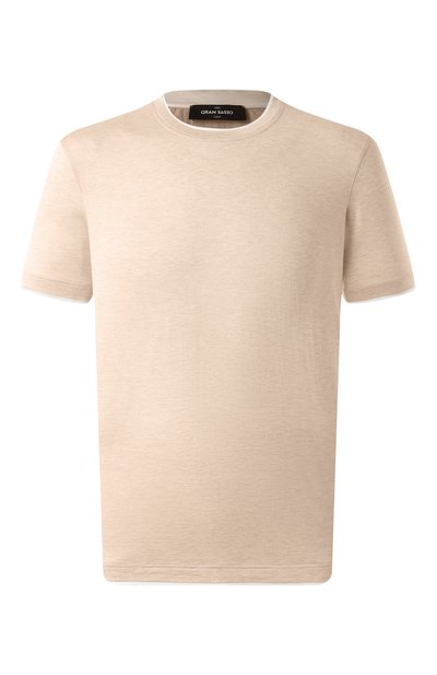Мужская футболка из шелка и хлопка GRAN SASSO, арт. 60123/78410