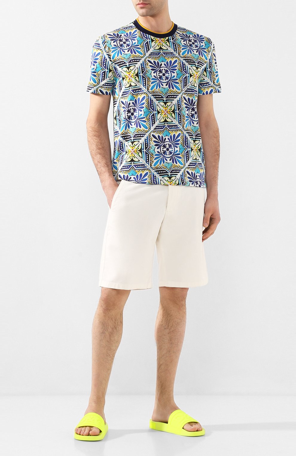 Хлопковая футболка DOLCE & GABBANA, арт. G8KD0T/HS7B4, фото 2