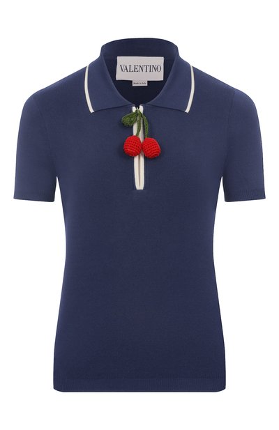 Женское хлопковое поло VALENTINO, арт. 7B3KC65F/9EQ