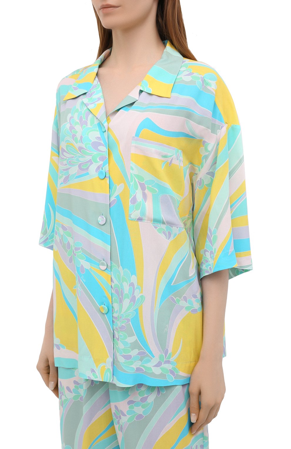 Рубашка из вискозы EMILIO PUCCI, арт. 1HWJ01/1H885, фото 3
