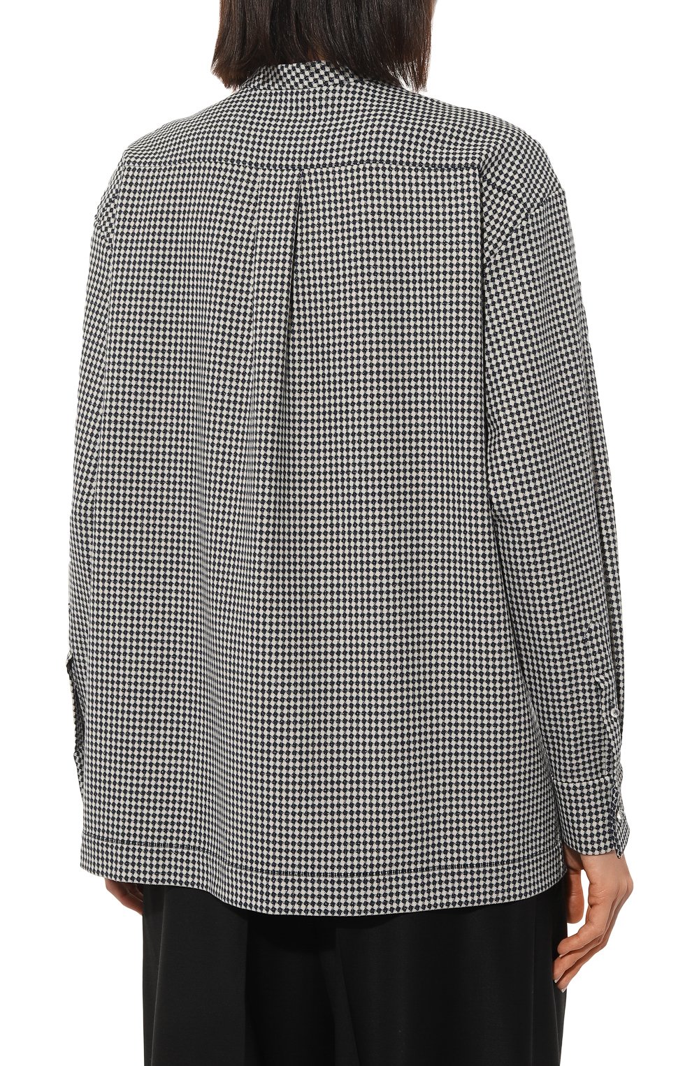 Рубашка ALEXANDRA GEORGIEVA BY KRESTETSKAYA STROCHKA синего цвета по цене 45000 руб., арт. Pv258gkl22, фото 4 Рубашка ALEXANDRA GEORGIEVA BY KRESTETSKAYA STROCHKA, арт. Pv258gkl22, фото 4