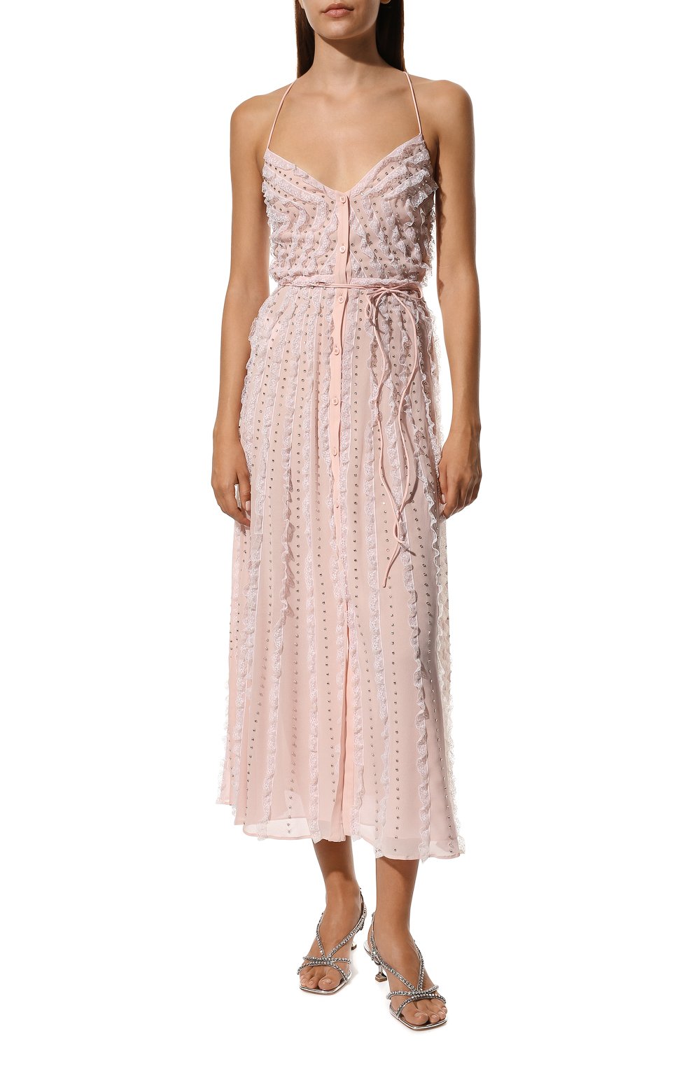 Шелковое платье MIU MIU светло-розового цвета по цене 690000 руб., арт. MF4556-10RO-F0384, фото 3 Шелковое платье MIU MIU, арт. MF4556-10RO-F0384, фото 3