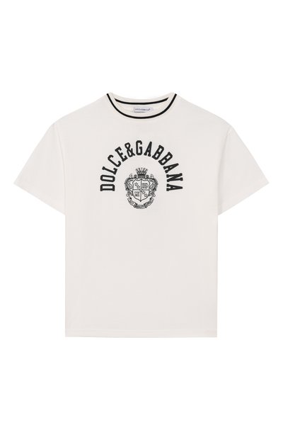 Хлопковая футболка DOLCE & GABBANA, арт. L4JTHV/G7PT0