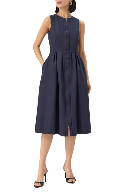 Хлопковое платье DICE KAYEK темно-синего цвета по цене 198500 руб., арт. SS25R271, фото 3 Хлопковое платье DICE KAYEK, арт. SS25R271, фото 3