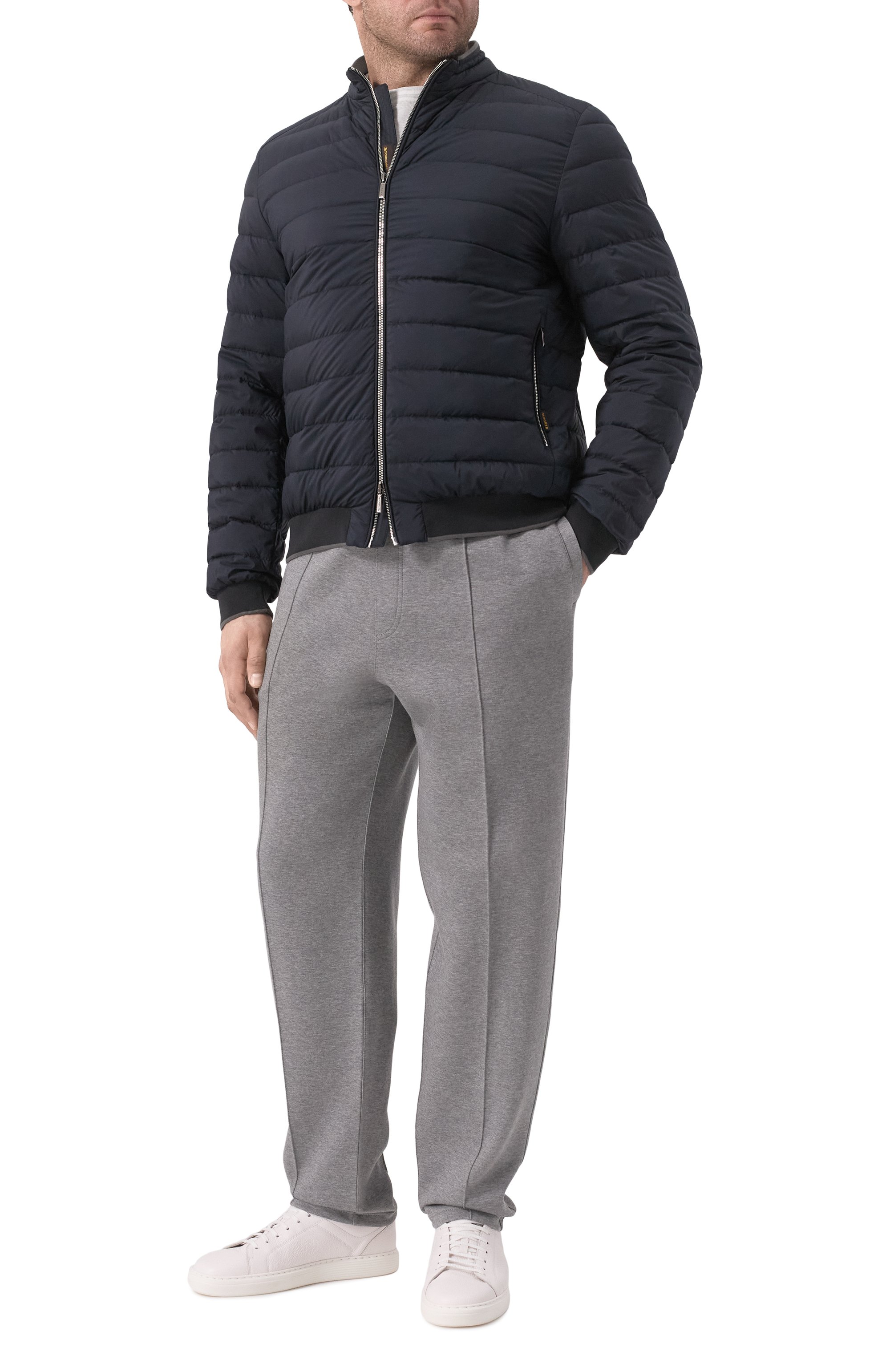 Брюки из хлопка и кашемира BRUNELLO CUCINELLI, арт. MM8313212G, фото 2