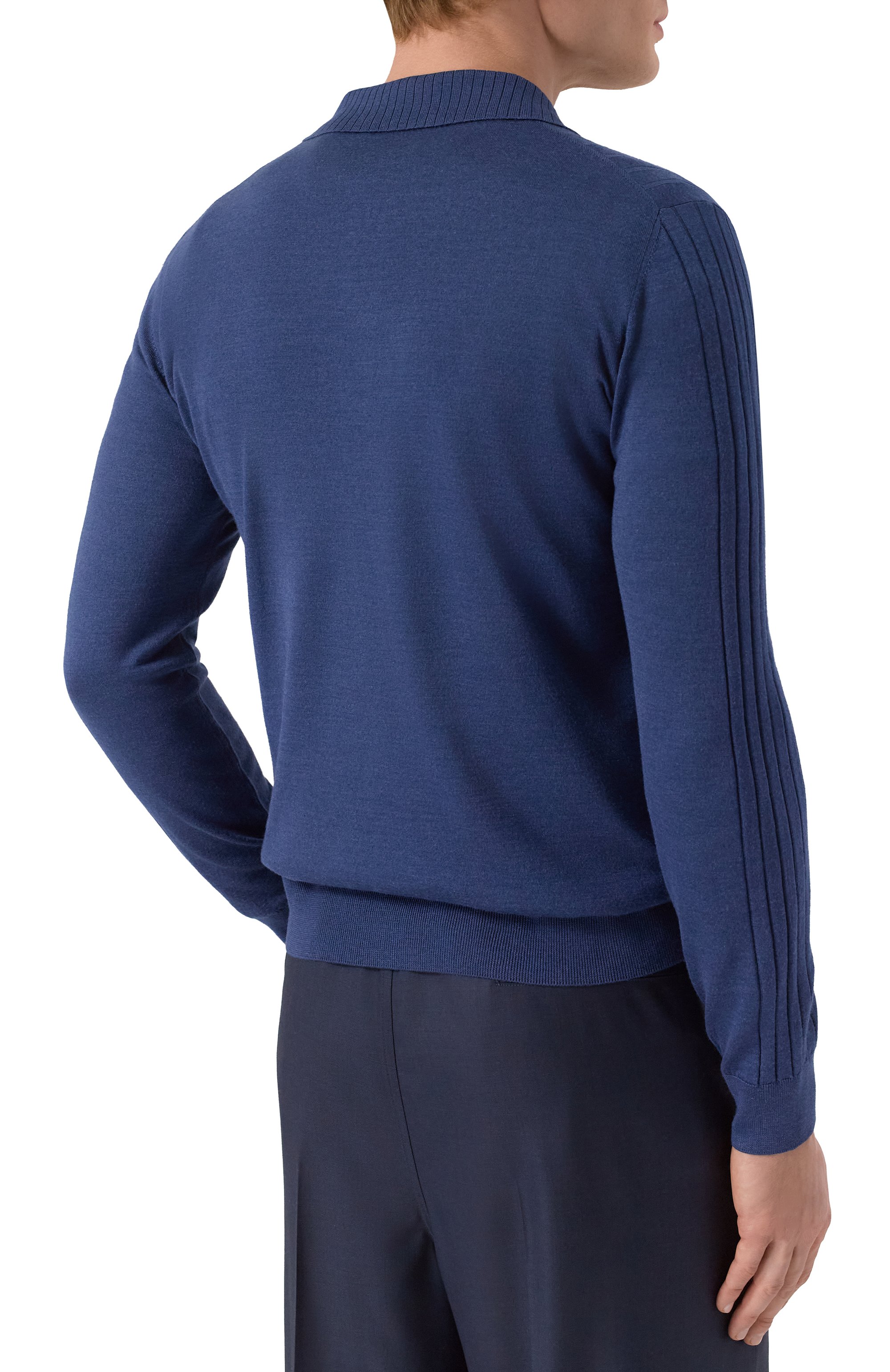 Поло из шерсти и шелка ZILLI, арт. KZP001M0230VZRD00, фото 4