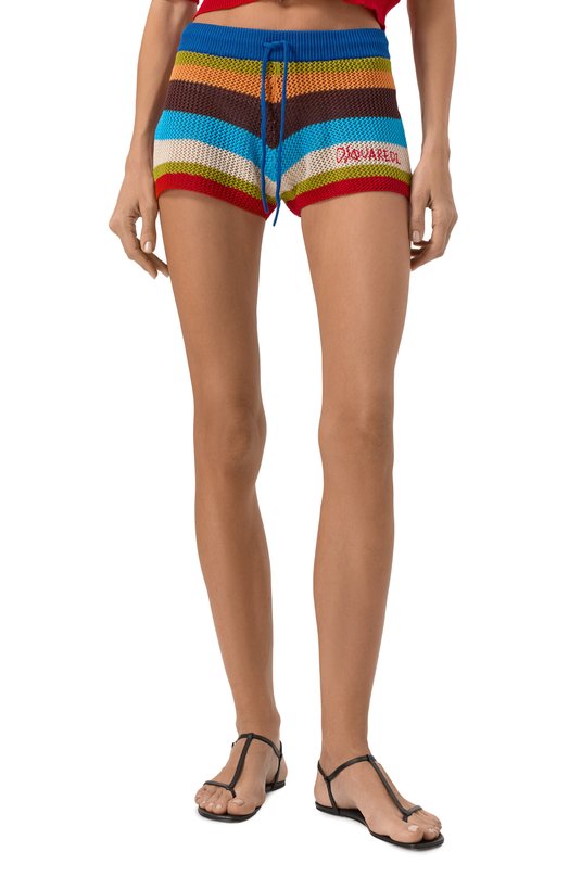 Хлопковые шорты Dsquared2 S73KA0494/D13128 Разноцветный  S73KA0494/D13128 Фото 3