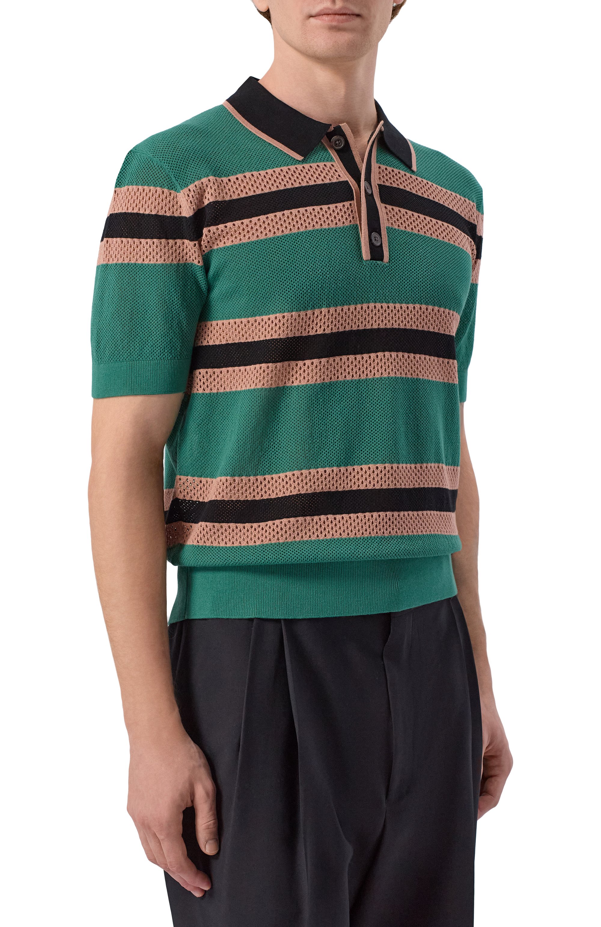 Поло из вискозы DRIES VAN NOTEN, арт. 021218/3701, фото 3