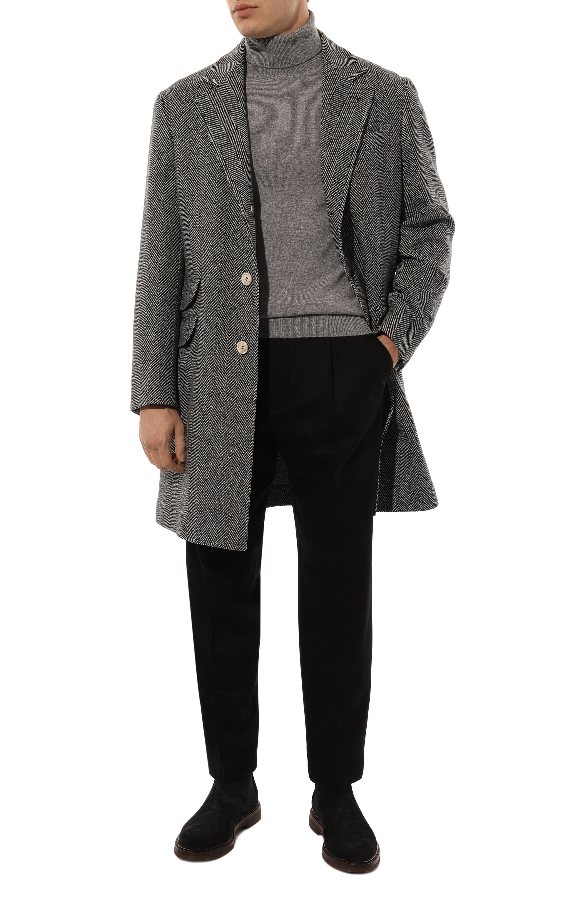 Пальто из шерсти и шелка BRUNELLO CUCINELLI, арт. MY4439039, фото 2