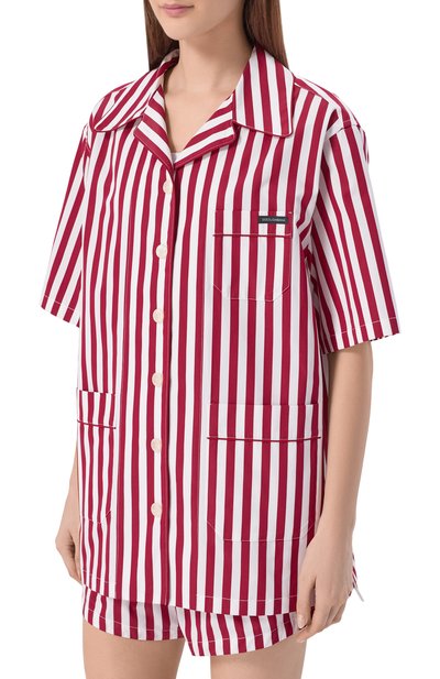 Рубашка из хлопка и шелка DOLCE & GABBANA, арт. F5U29T/FR527, фото 3