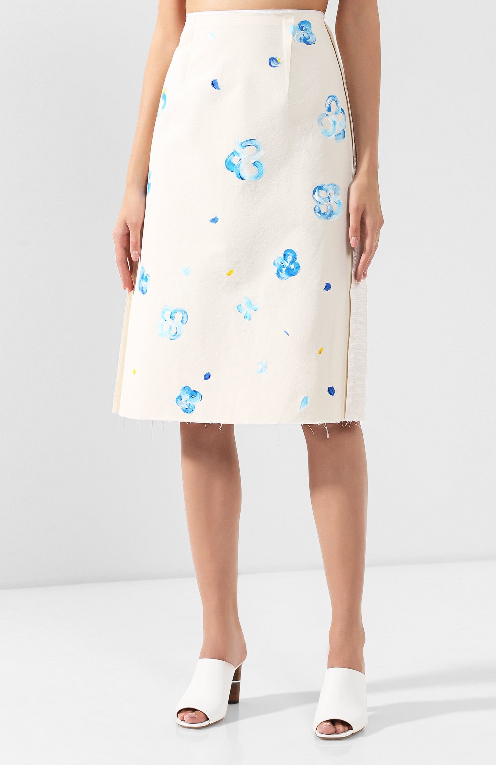Юбка из смеси хлопка и вискозы MARNI, арт. G0MA0123M2/SCP88, фото 3