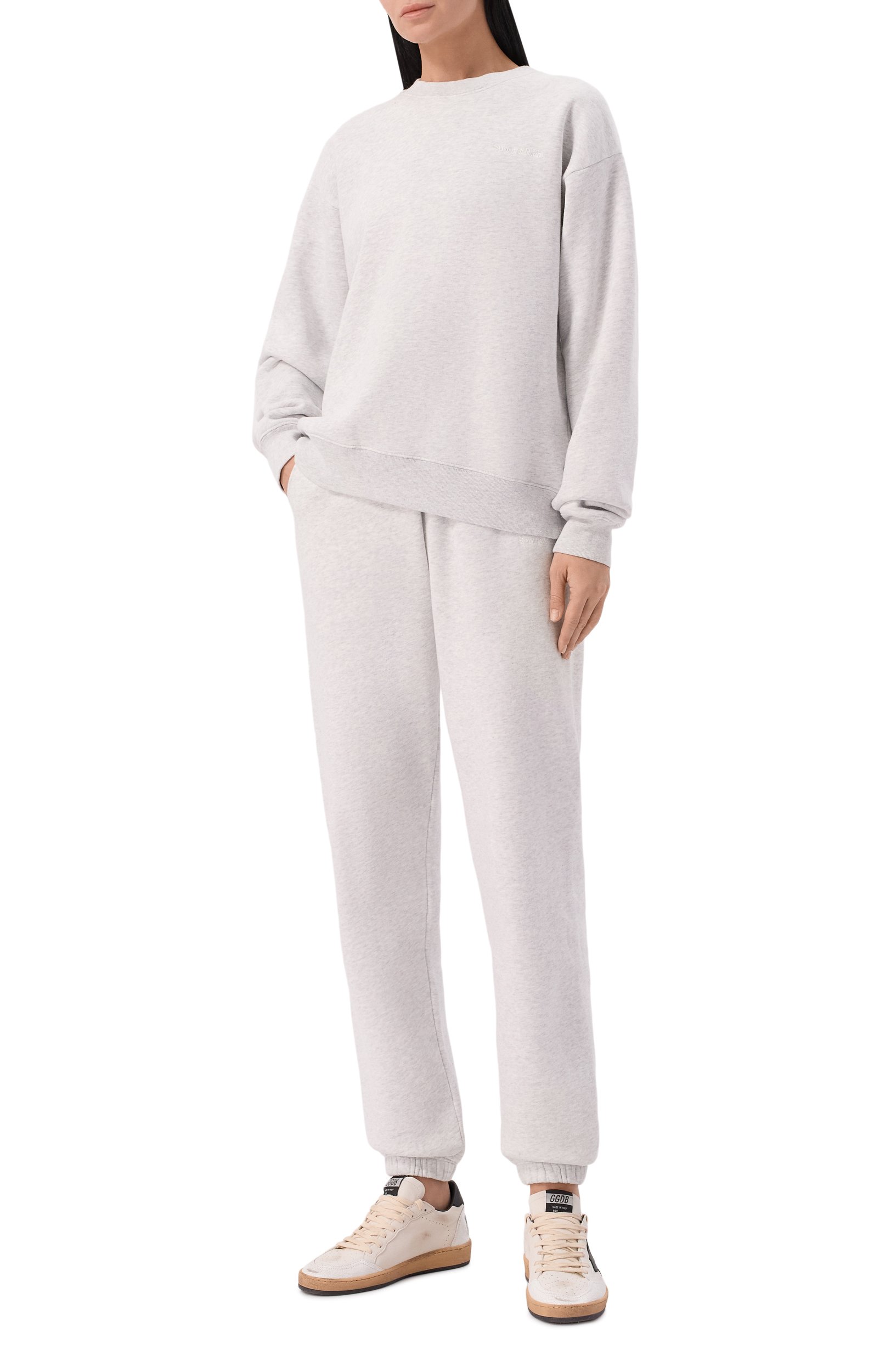 Хлопковый свитшот SPORTY AND RICH, арт. ST10384300GY03, фото 2
