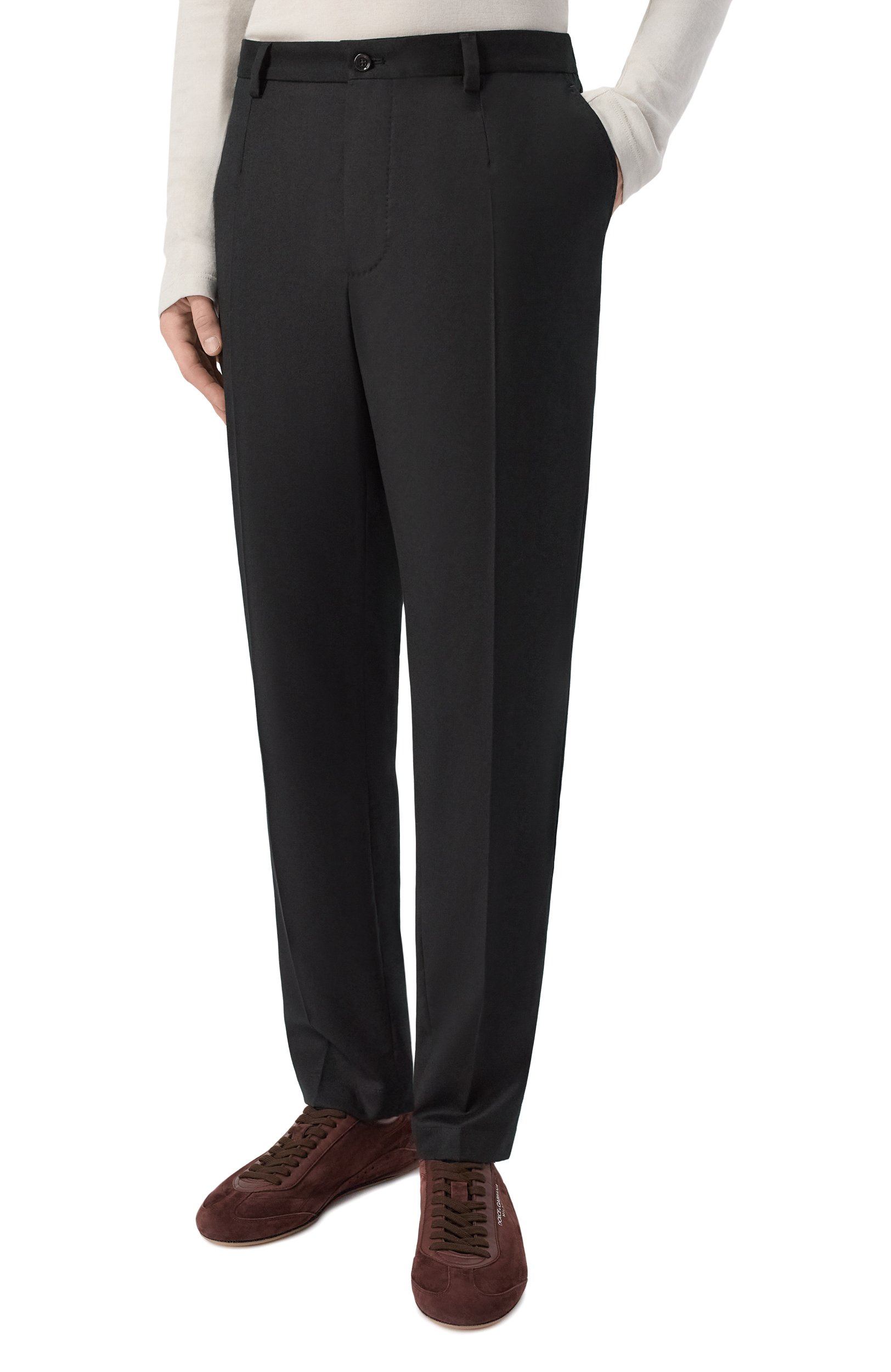 Шерстяные брюки DOLCE & GABBANA, арт. GW13ET/FUBG8, фото 3