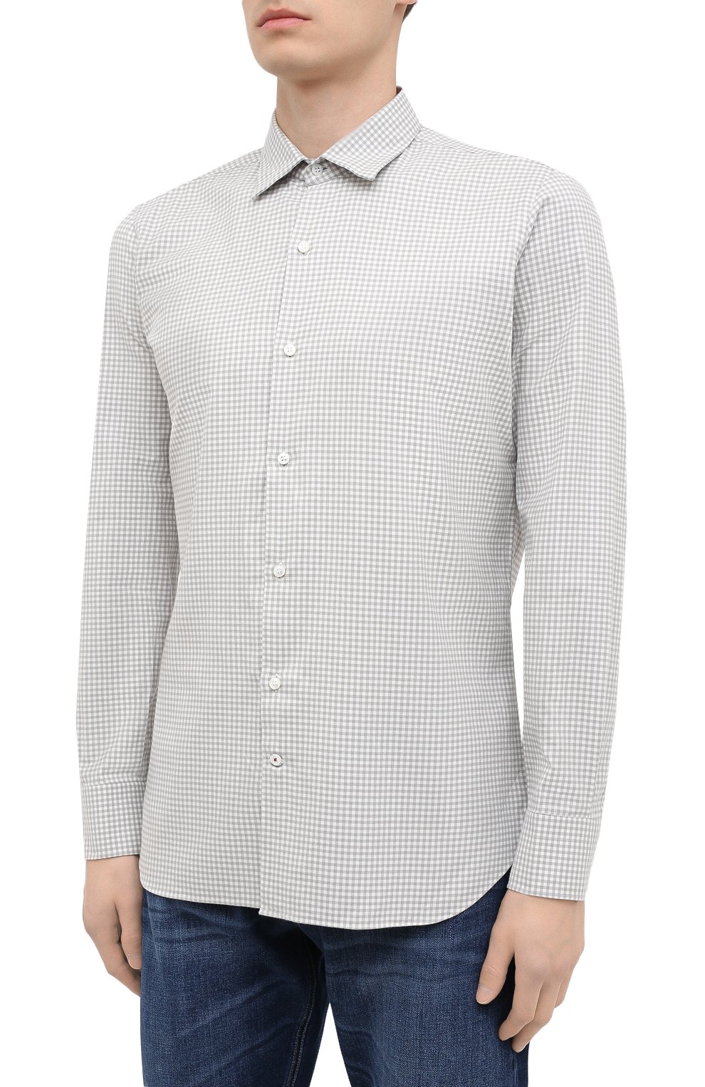 Хлопковая рубашка LORO PIANA, арт. FAL4417, фото 3