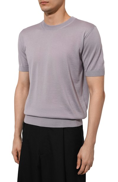 Джемпер из кашемира и шелка BRIONI сиреневого цвета по цене 163000 руб., арт. UMR00L/P1K82, фото 3 Джемпер из кашемира и шелка BRIONI, арт. UMR00L/P1K82, фото 3