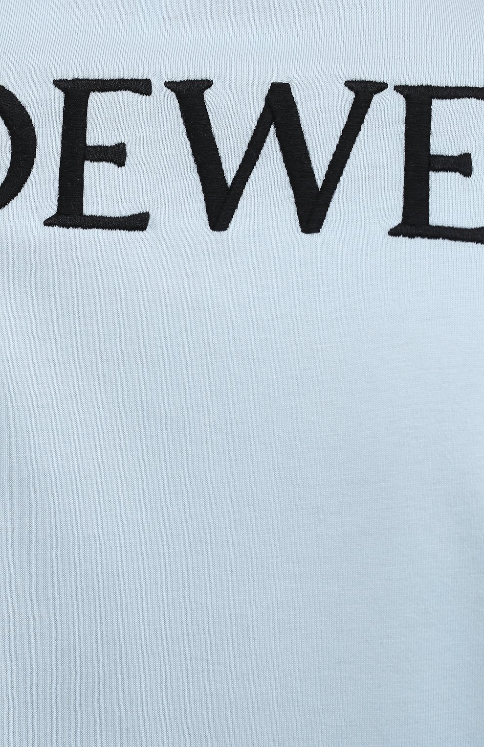 Хлопковая футболка LOEWE голубого цвета по цене 45150 руб., арт. H526341XB3, фото 5 Хлопковая футболка LOEWE, арт. H526341XB3, фото 5