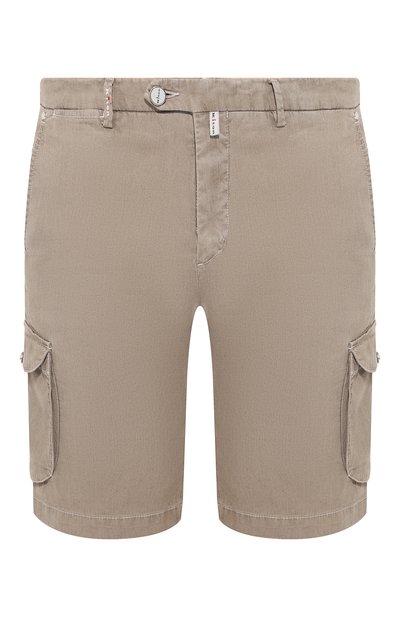 Шорты из смеси льна и хлопка KITON бежевого цвета по цене 84500 руб., арт. UFPPBJ07R89, фото 1 Шорты из смеси льна и хлопка KITON, арт. UFPPBJ07R89, фото 1