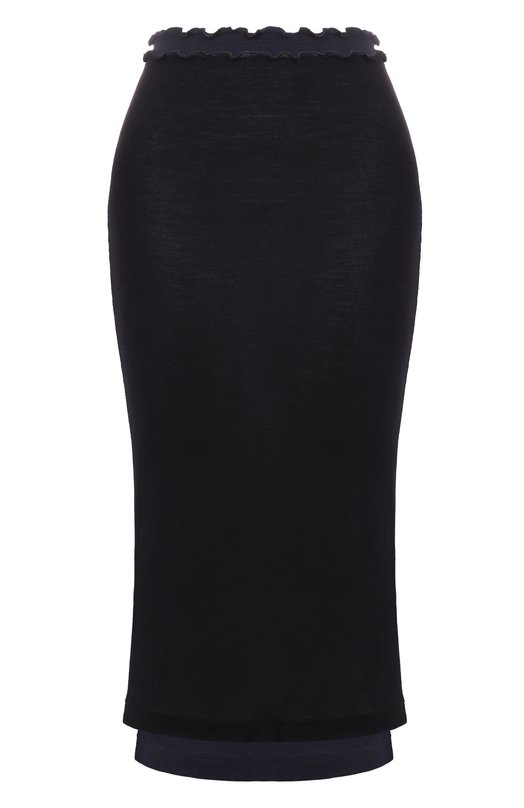 Шерстяная юбка Jil Sander J40FV0116/J20226 Чёрный J40FV0116/J20226