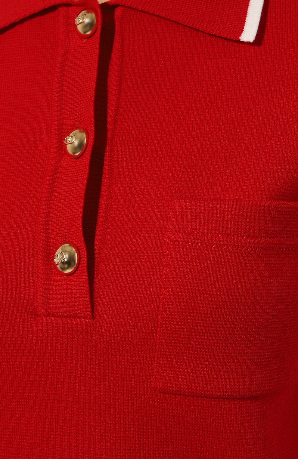 Хлопковое поло VALENTINO, арт. 5B3KC57C8P9, фото 5