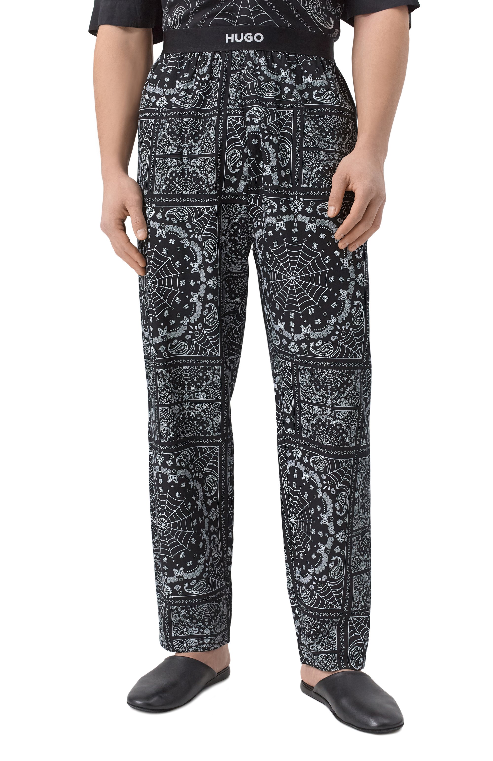 Хлопковые домашние брюки HUGO, арт. 50535775, фото 3
