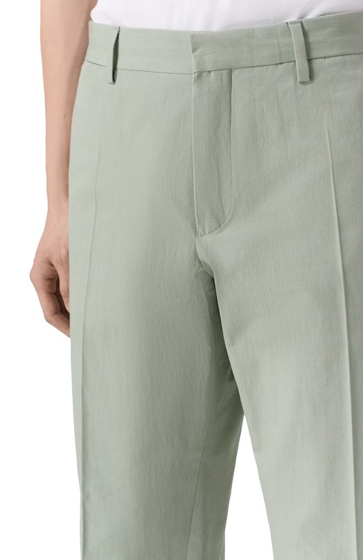 Хлопковые брюки Dries Van Noten 020904/3309 Зелёный  020904/3309 Фото 5