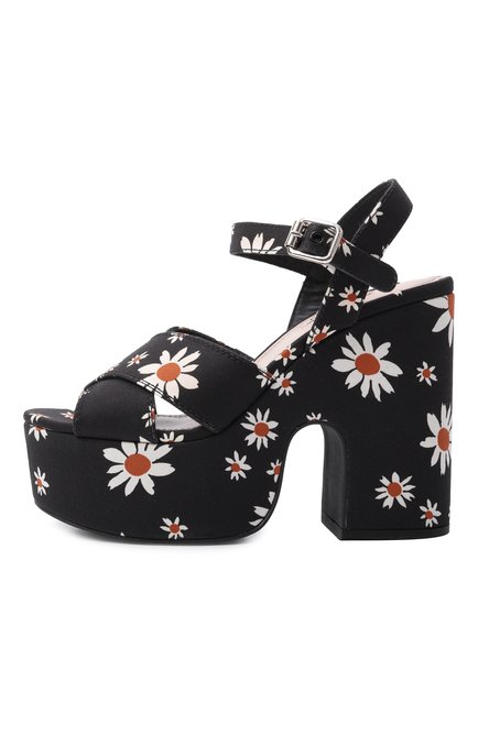 Женские текстильные босоножки MIU MIU, арт. 5XZ440-3L7K-F0002-125