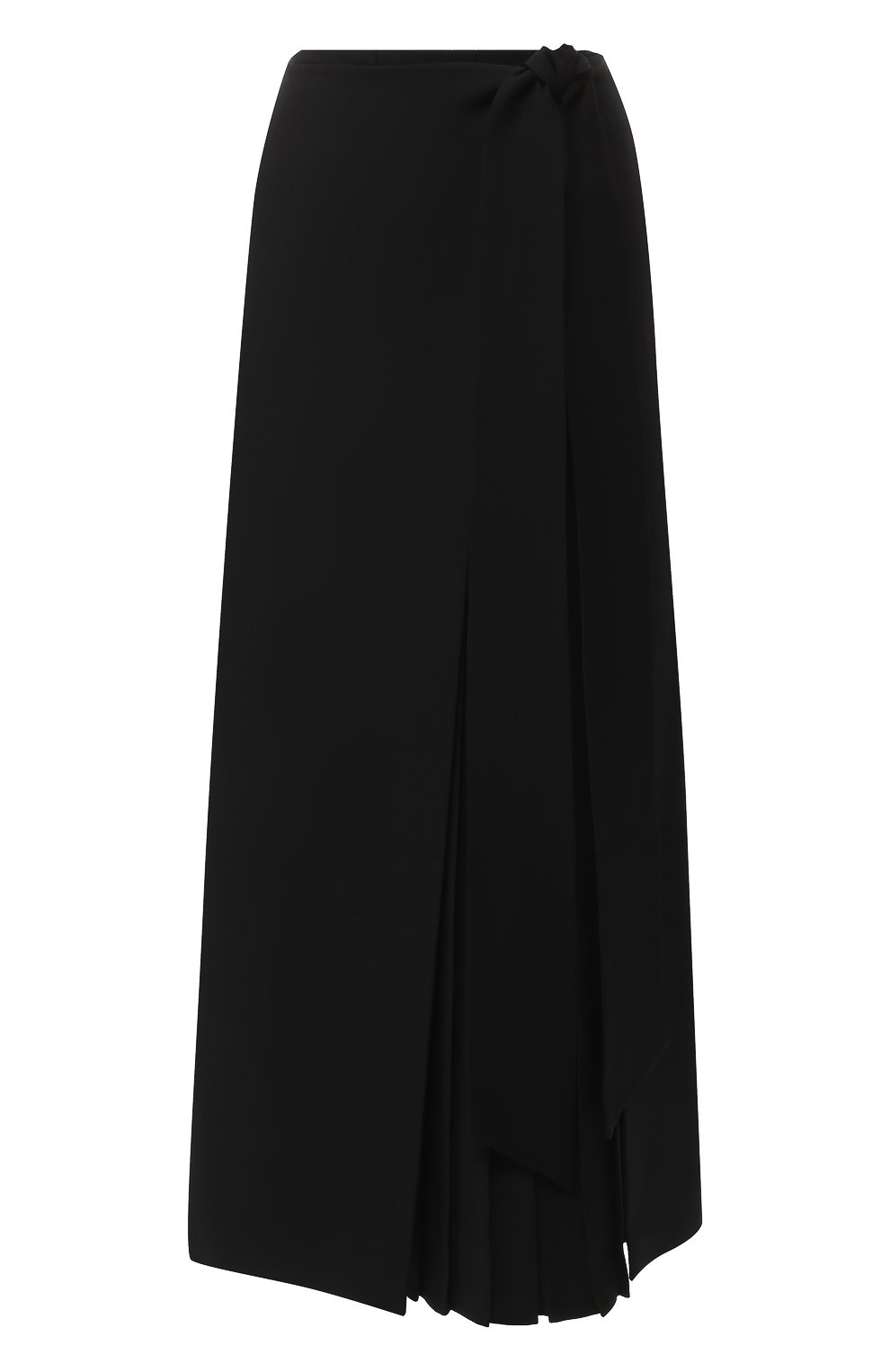 Юбка из смеси шелка и шерсти VALENTINO черного цвета по цене 299500 руб., арт. QB0RA4904AV, фото 1 Юбка из смеси шелка и шерсти VALENTINO, арт. QB0RA4904AV, фото 1