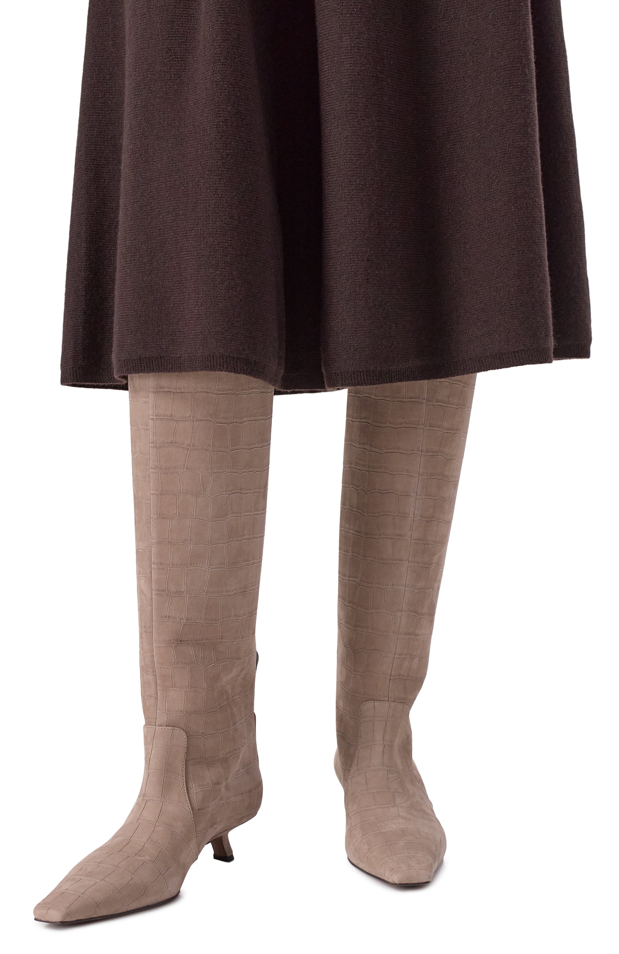 Сапоги из нубука BRUNELLO CUCINELLI бежевого цвета по цене 262500 руб., арт. MZDCC3057P, фото 2 Сапоги из нубука BRUNELLO CUCINELLI, арт. MZDCC3057P, фото 2