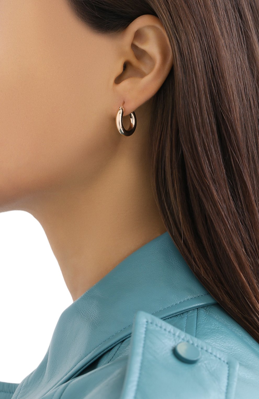 Серьги BOTTEGA VENETA золотого цвета по цене 47400 руб., арт. 573452/VAHV0, фото 2 Серьги BOTTEGA VENETA, арт. 573452/VAHV0, фото 2