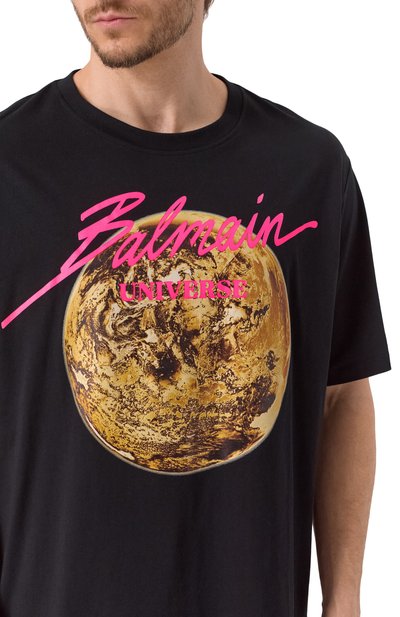 Хлопковая футболка BALMAIN, арт. EH0EG010GE78, фото 5