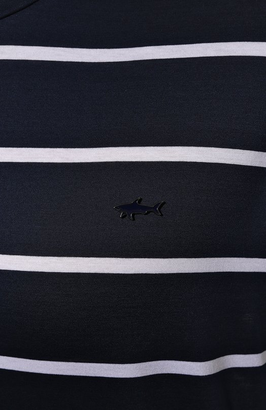 Хлопковая футболка Paul&Shark 24411056/3XL-6XL Синий  24411056/3XL-6XL Фото 5