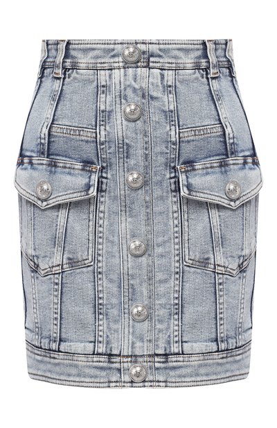 Женская джинсовая юбка BALMAIN, арт. SF14130/D068