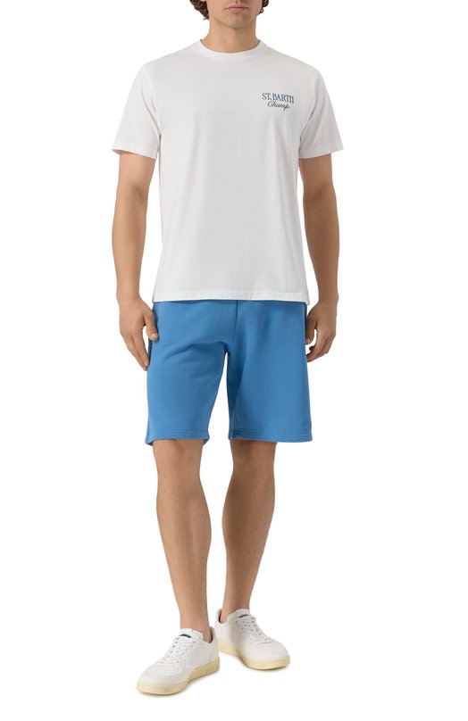 Хлопковая футболка MC2 Saint Barth STBM TSHIRT MAN/02250H Белый  STBM TSHIRT MAN/02250H Фото 2