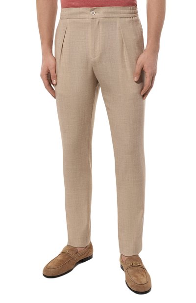 Шерстяные брюки MARCO PESCAROLO бежевого цвета по цене 59600 руб., арт. CHIAIA/4718, фото 3 Шерстяные брюки MARCO PESCAROLO, арт. CHIAIA/4718, фото 3