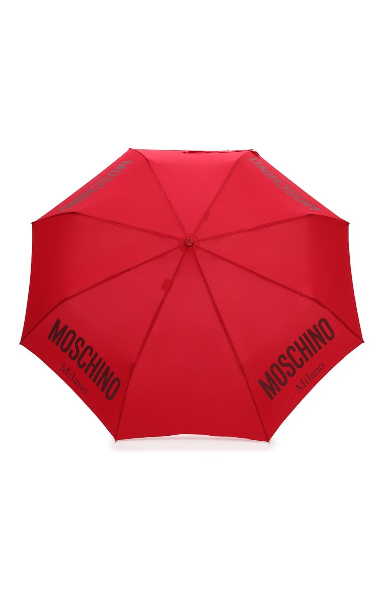 Женский складной зонт MOSCHINO красного цвета, арт. 8021-0PENCL0SE | Фото 1 (Материал: Металл, Текстиль, Синтетический материал; Региональные ограничения белый список (Axapta Mercury): RU; Нос: Не проставлено)
