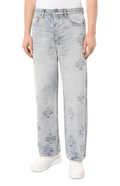 Джинсы KSUBI голубого цвета по цене 31900 руб., арт. MFA23DJ025, фото 3 Джинсы KSUBI, арт. MFA23DJ025, фото 3