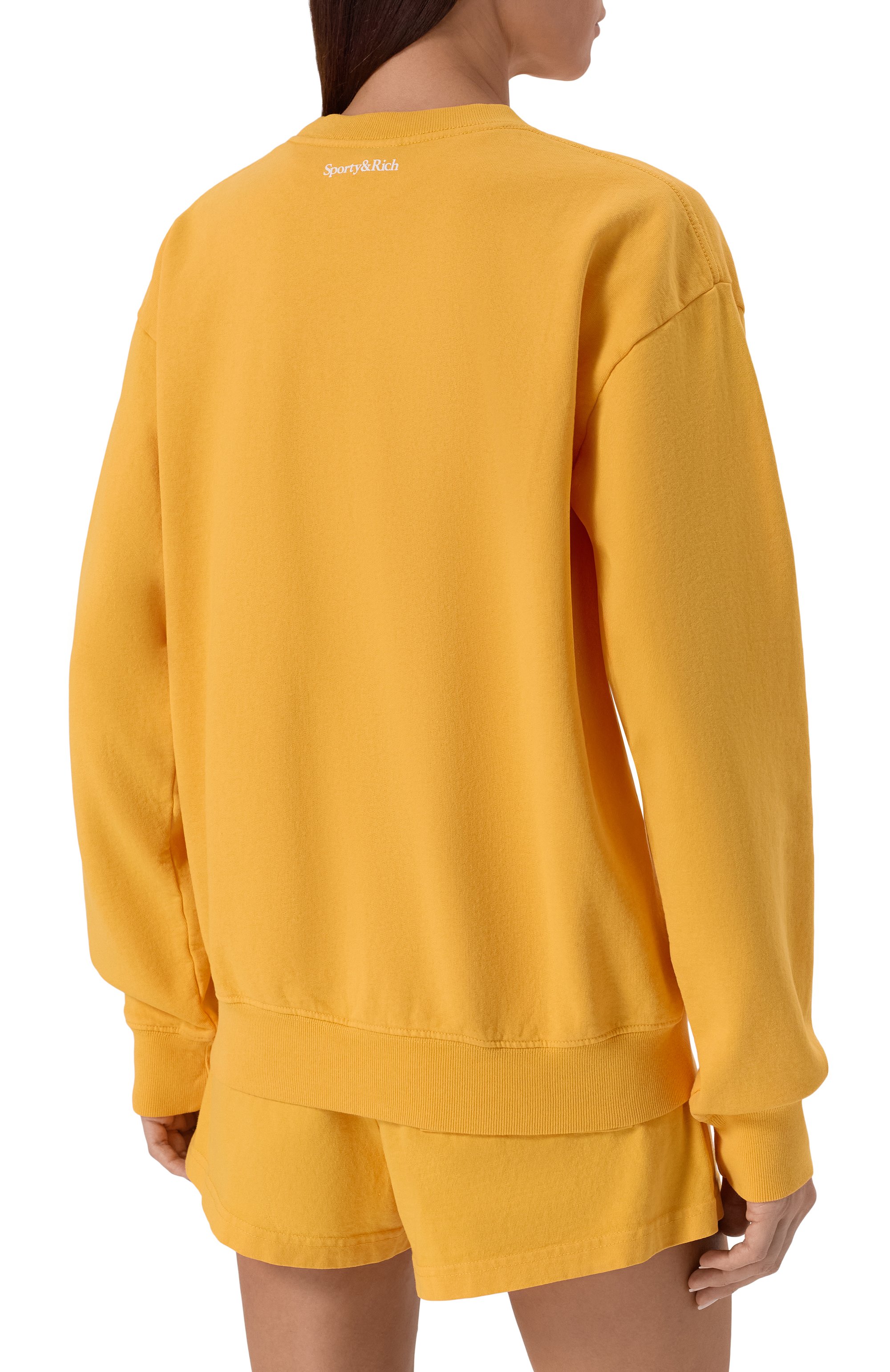 Хлопковый свитшот sporty & rich x ucla SPORTY AND RICH, арт. ST071615637YE26, фото 4