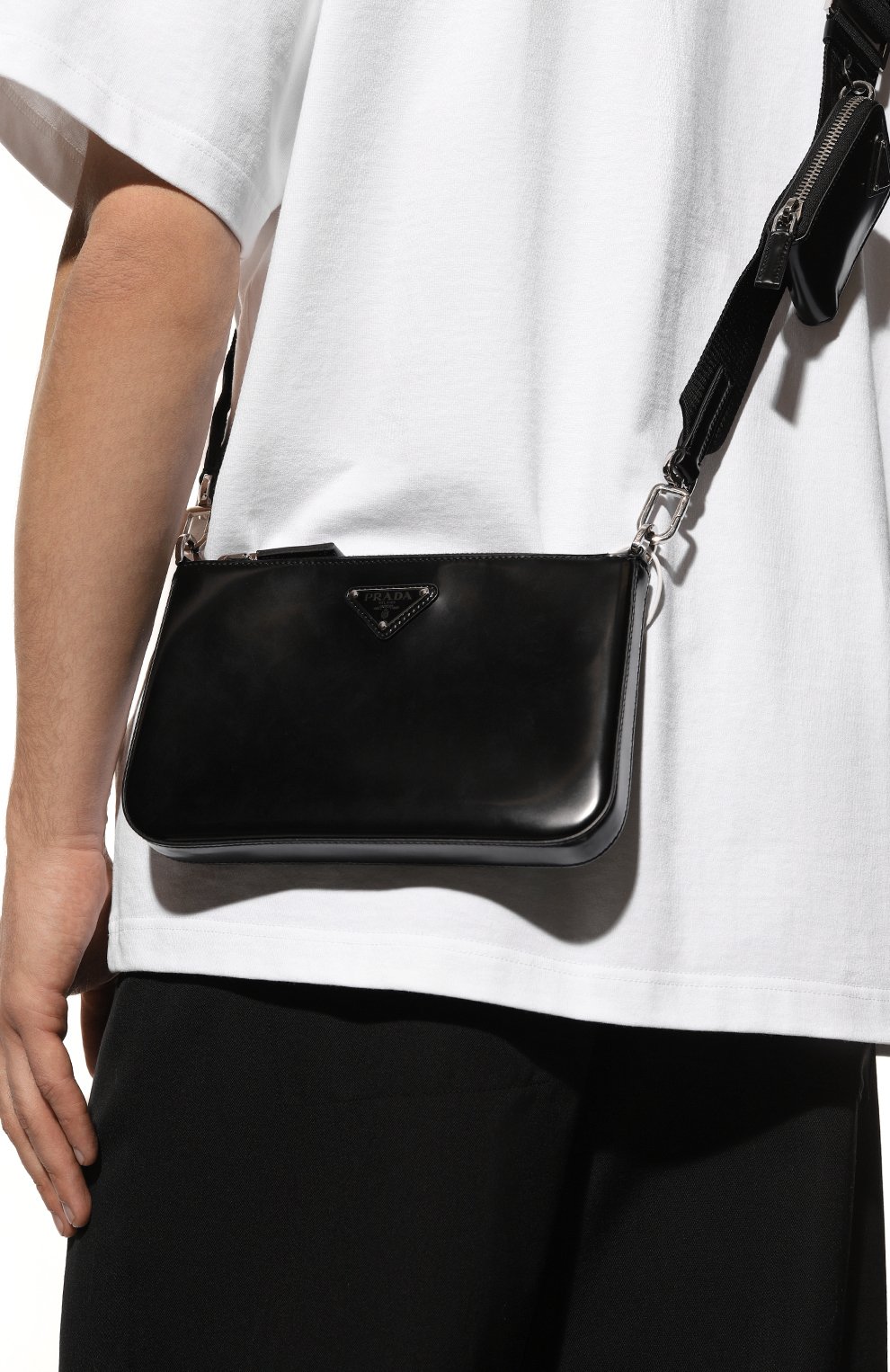 Кожаная сумка PRADA, арт. 2VH129-ZO6-F0002-OOO, фото 2