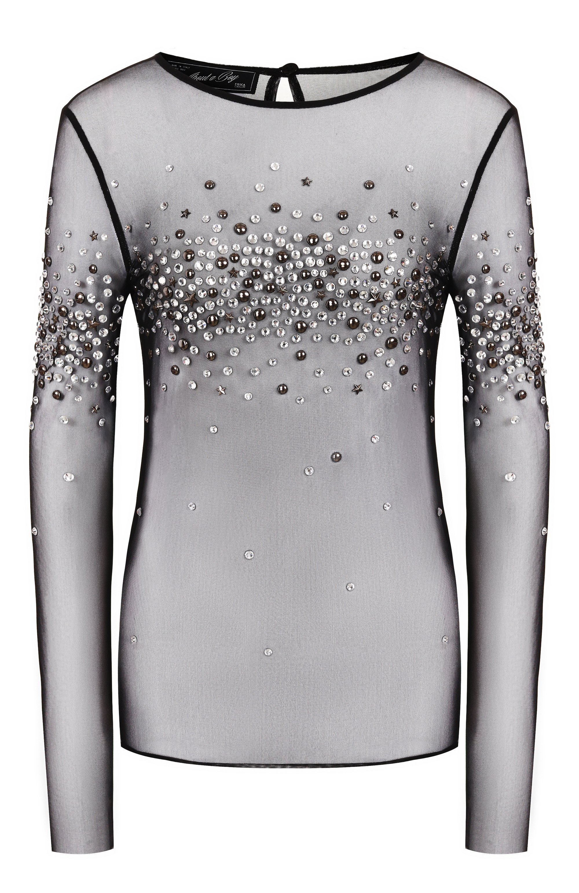 Топ с отделкой стразами ERIKA CAVALLINI, арт. P5W001, фото 1