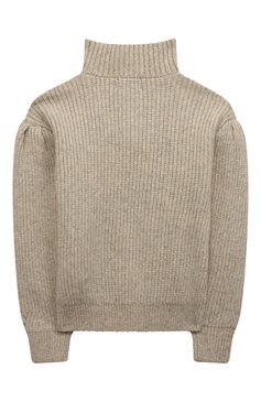 Детский свитер SCOTCH AND SODA светло-бежевого цвета, арт. 168230-22-FWGM-D60 | Фото 2 (Материал внешний: Синтетический материал; Рукава: Длинные)