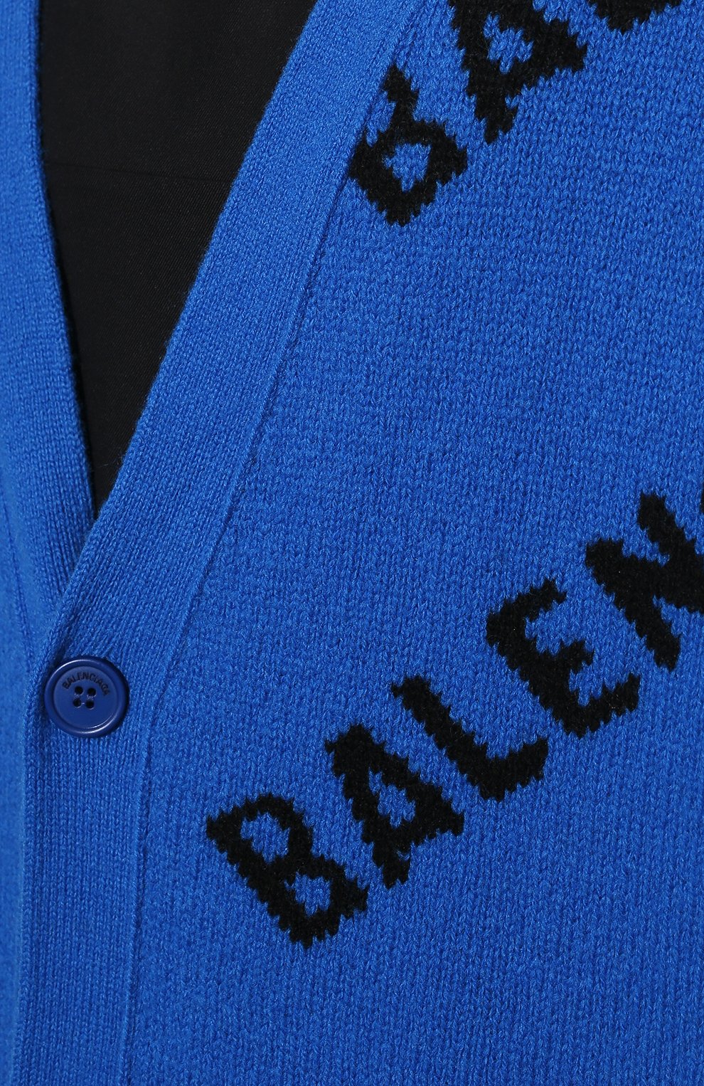 Шерстяной кардиган BALENCIAGA синего цвета по цене 130500 руб., арт. 659676/T1567, фото 5 Шерстяной кардиган BALENCIAGA, арт. 659676/T1567, фото 5