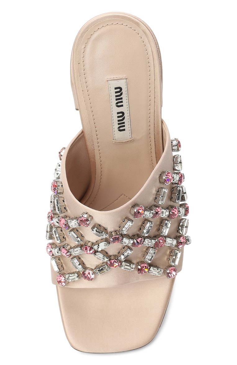 Текстильные мюли MIU MIU, арт. 5XX518-3ASI-F0236, фото 4